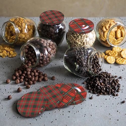 Uzávěr fi82/6 skotská kostka mix, 10 ks. - 9