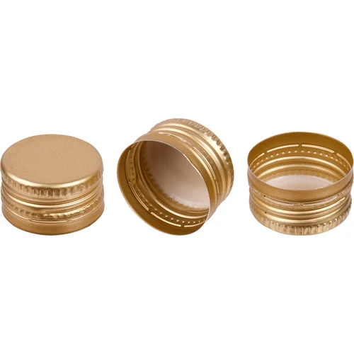 Uzávěr na lahve fi 28/18 - zlatý - 8 ks - 3