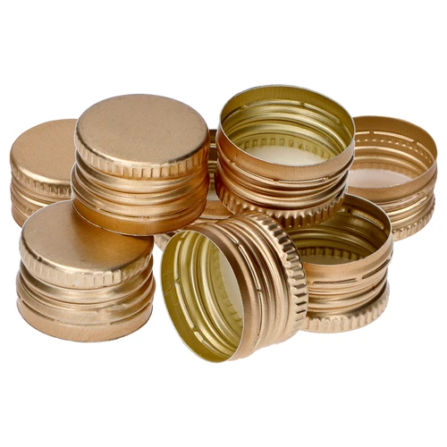 Uzávěr na lahve fi 28/18 - zlatý - 8 ks