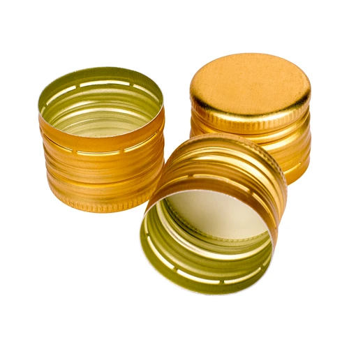 Uzávěr na lahve fi31,5/24 - zlatý - 6ks.