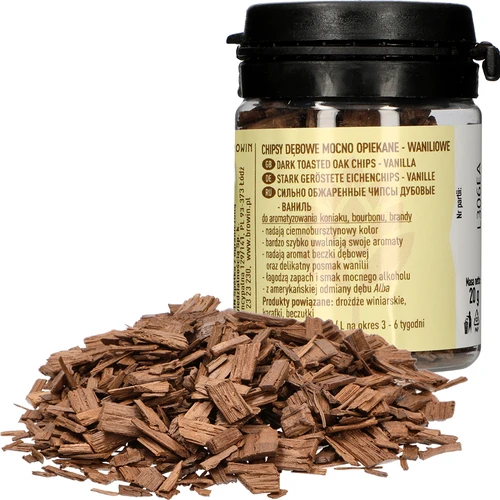 Vanilkové dubové vločky, silně opékané, 20g - 3