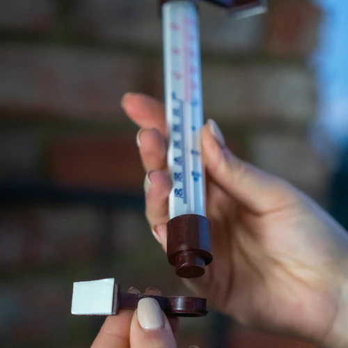 Venkovní teploměr hnědý (-50°C do +50°C) 18cm - 5