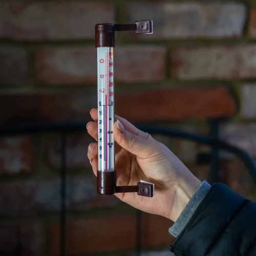 Venkovní teploměr hnědý (-50°C do +50°C) 18cm - 4
