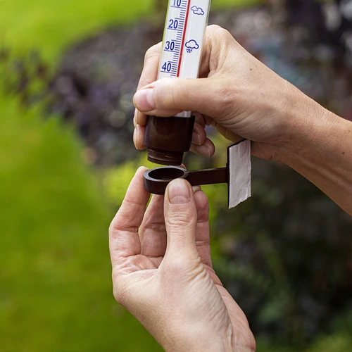 Venkovní teploměr hnědý (-60°C do +50°C) 23cm - 6