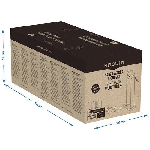 Vertikální plnička na klobásy Premium, 7 l - 13
