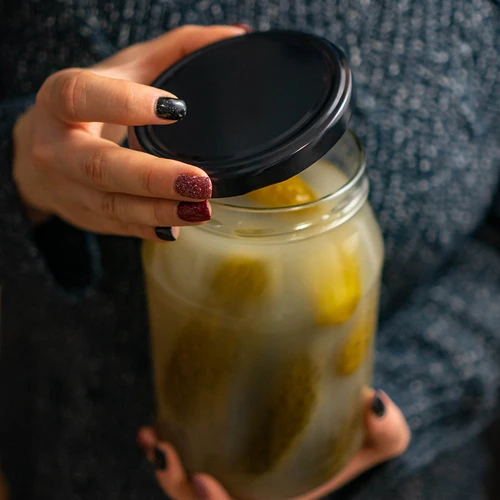 Víčko fi 100 černé - 10 ks - 9