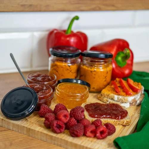 Víčko fi 66/4 černé - 10ks - 9