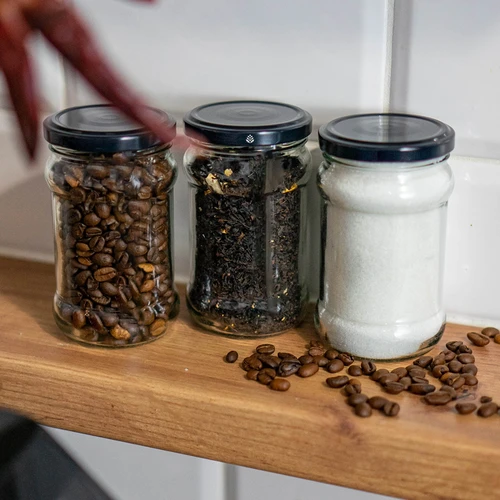 Víčko fi 66/4 černé - 10ks - 10