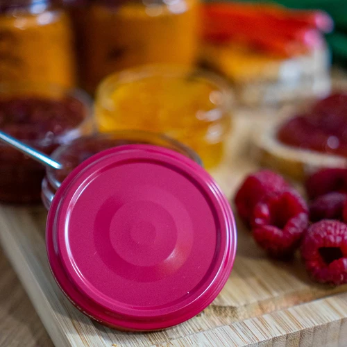 Víčko fi 66 bordo - 10 ks. - 10