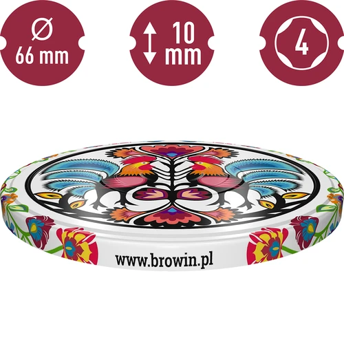 Víčko fi 66 Folk - 10 ks - 3