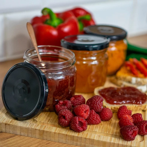 Víčko fi 82/6 černé - 10 ks - 9