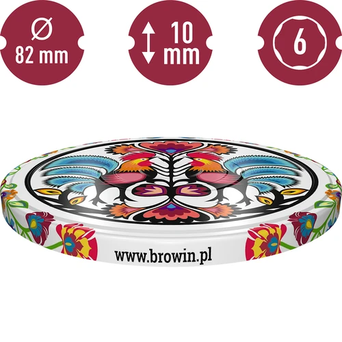 Víčko fi 82/6 Folk, 10 ks - 3