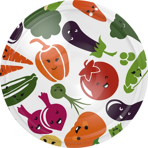 Víčko fi 82/6 zeleninové obličeje - 10 ks