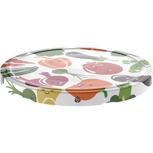 Víčko fi 82/6 zeleninové obličeje - 10 ks - 2