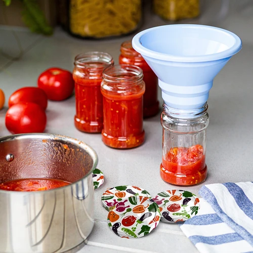 Víčko fi 82/6 zeleninové obličeje - 10 ks - 5