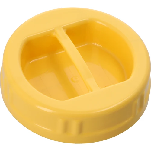 Víčko TO fi 100 mm, žluté, z plastu, s úchytem, pro skleněné sklenice