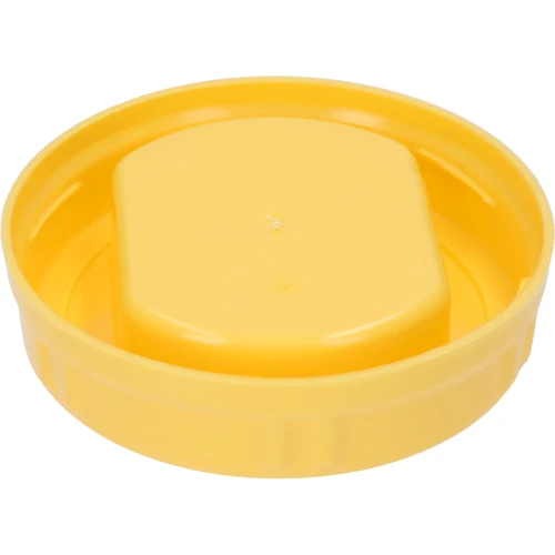Víčko TO fi 100 mm, žluté, z plastu, s úchytem, pro skleněné sklenice - 2