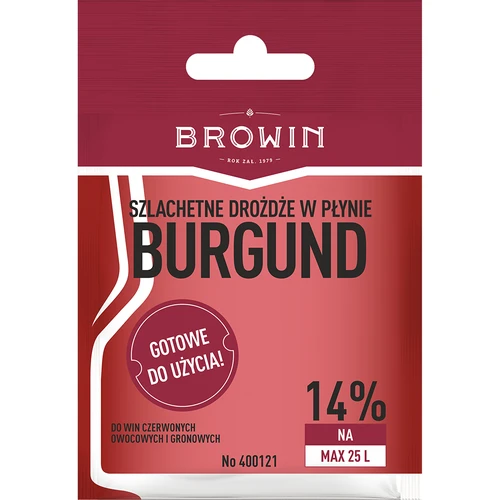 Vinařské kvasnice Burgund bez množení, 20 ml