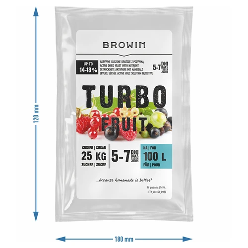 Vinařské kvasnice Turbo Fruit 5-7 dní 100 L - 3