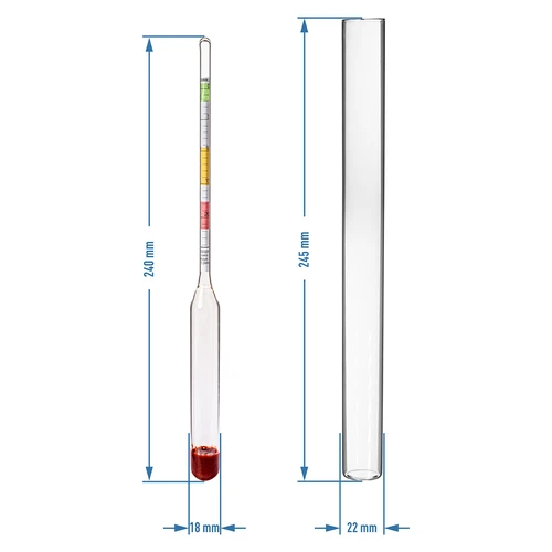 Vinoměr (cukroměr) - měření koncentrace cukru - 5
