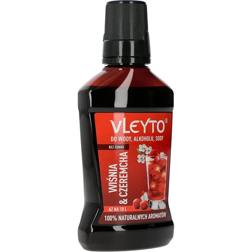 VLEYTO Třešeň & Střemcha – chuťová esence s přírodními aromaty, 250 ml - 3