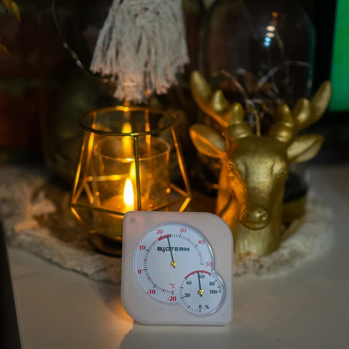 Vnitřní bimetalový teploměr s vlhkoměrem (-20 až +50°C) mix - 7