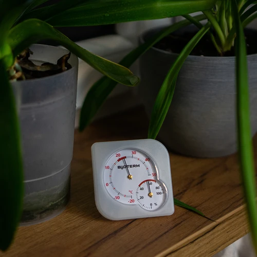 Vnitřní bimetalový teploměr s vlhkoměrem (-20 do +50°C), bílý - 7