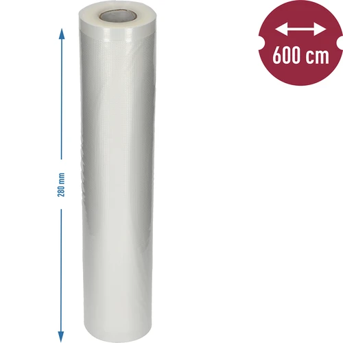 Vroubkovaná rukávová fólie – do vakuovačky, 28×600 cm - 6