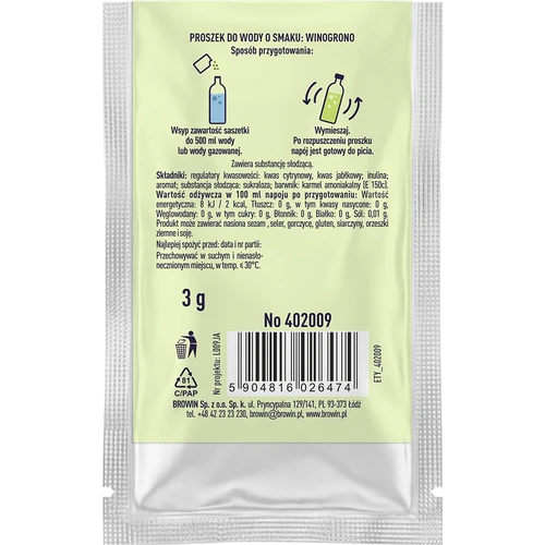 VSYPTO s hroznovou příchutí, 3 g - 3