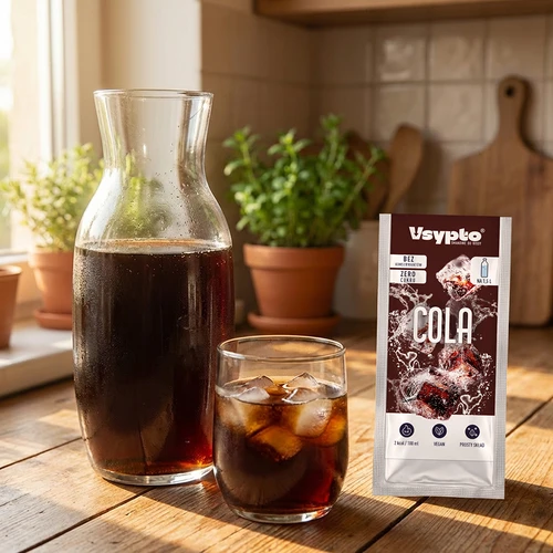VSYPTO s příchutí coly - ochucovací prášek do vody, 9 g - 8