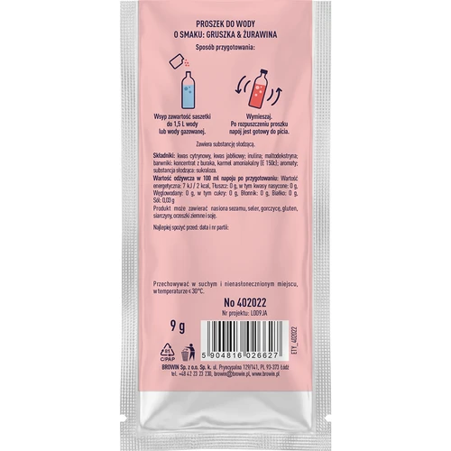 VSYPTO s příchutí hruška–brusinka, 9 g - 3