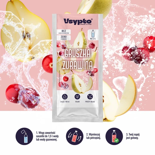 VSYPTO s příchutí hruška–brusinka, 9 g - 5