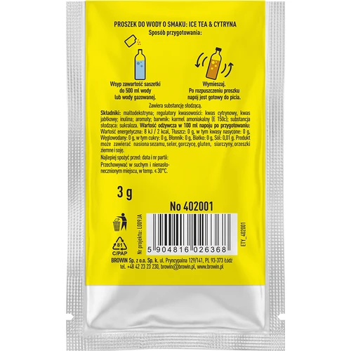 VSYPTO s příchutí Ice Tea Citron, 3 g - 3