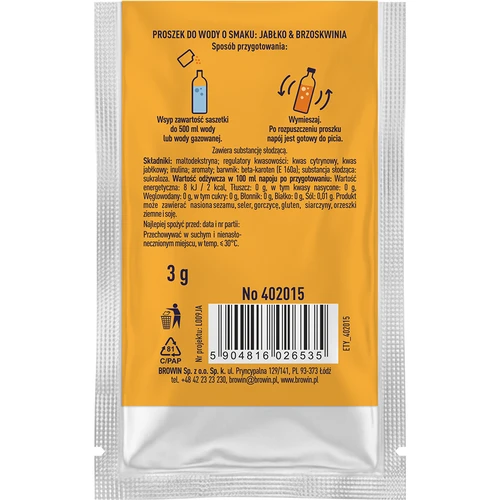 VSYPTO s příchutí jablko a broskev, 3 g - 3