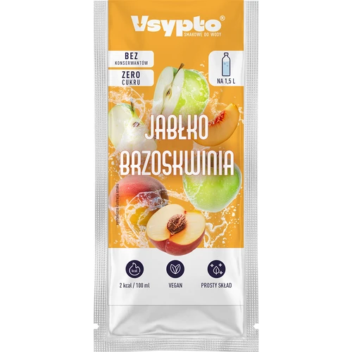 Vsypto s příchutí jablko-broskev, 9 g - 2