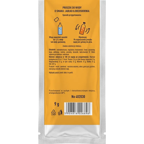 Vsypto s příchutí jablko-broskev, 9 g - 3