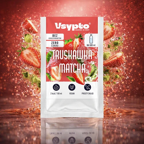 VSYPTO s příchutí Jahoda Matcha, 3 g