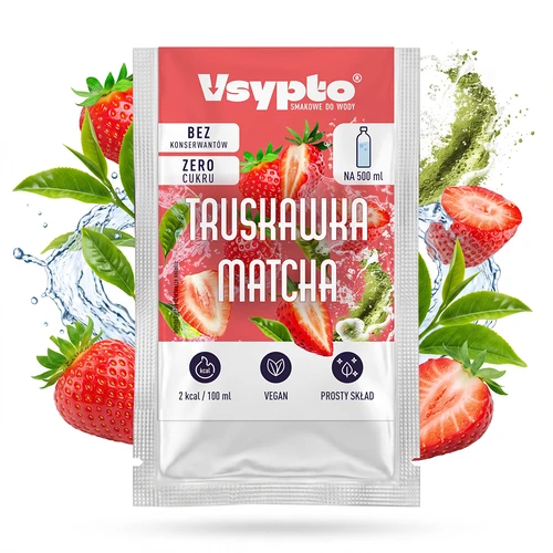 VSYPTO s příchutí Jahoda Matcha, 3 g