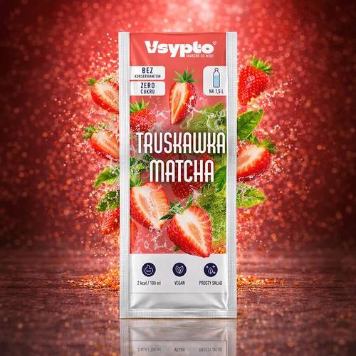 VSYPTO s příchutí Jahoda Matcha, 9 g