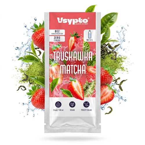 VSYPTO s příchutí Jahoda Matcha, 9 g