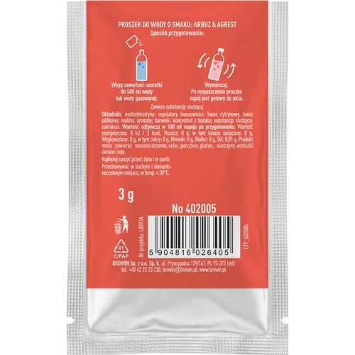 VSYPTO s příchutí vodní meloun a angrešt, 3 g - 3