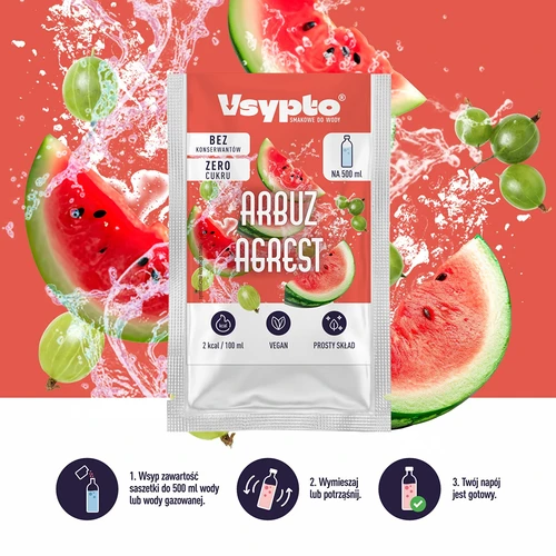 VSYPTO s příchutí vodní meloun a angrešt, 3 g - 5