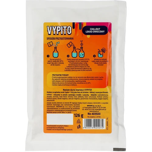 VYPITO 12%, sáček na 18 drinků - Chillout lehce ovocný, 126 g - 2