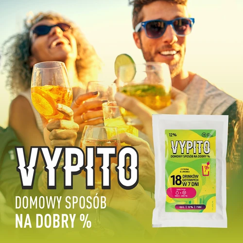 VYPITO 12%, sáček na 18 drinků - Citron & limetka, 126 g - 6