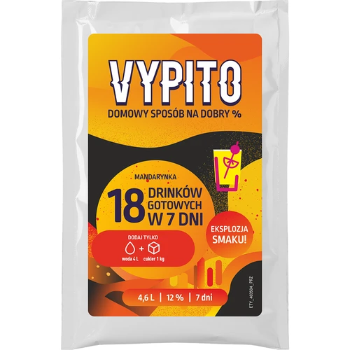 VYPITO 12%, sáček na 18 drinků - Mandarinka, 126g