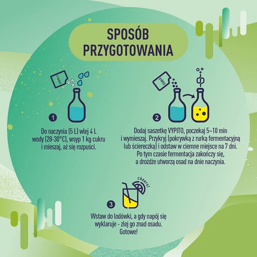 VYPITO 12 %, sáček na 18 drinků – Máta-Limetka, 126 g - 5