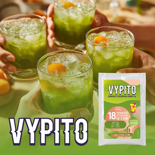 VYPITO 12%, sáček na 18 drinků - Matcha-Meruňka, 126g - 6
