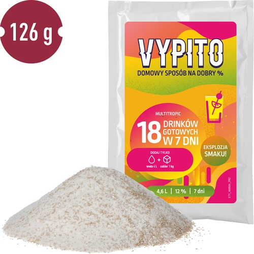 VYPITO 12 %, sáček na 18 drinků – Multitropic, 126 g - 3