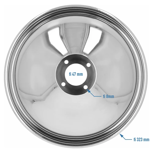Vypouklé víko 18 l pro ocelovou nádobu - 4