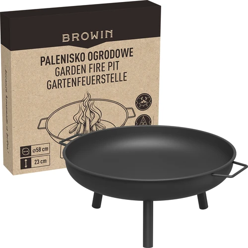 Zahradní ohniště Ø58 cm, kulaté, mísa - 8